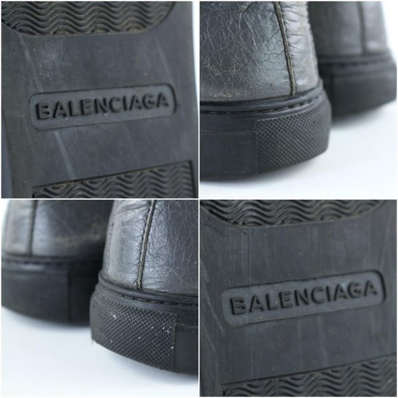Balenciaga Grey Leather Arena Sneaker Mens 43 main image 6